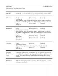 Brilliant Resume Model Word Format   Resume Format Web