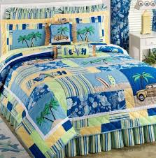 A wide variety of surf bedding options are available to you, such as woven, knitted. Surfers Bay Twin Single Quilt Set Surfing Beach House Blue Surfboard Comforter Beachy Bedroom Quilt Sets Blue Beach Theme Decor