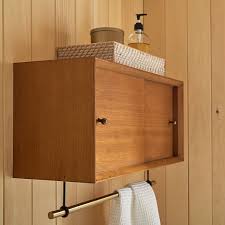 Mid Century Bathroom Storage Cabinet