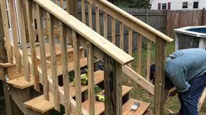 how to add a railing to a stairway