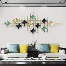 Rhombus Shaped Stars Metal Wall Decor