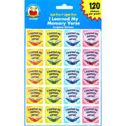 120 I Learned My Memory Verse Scripture Stickers