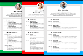 Microsoft Office Resumes Alexander Resume Template Fullwidth Colored