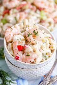 Shrimp Salad With Pasta gambar png