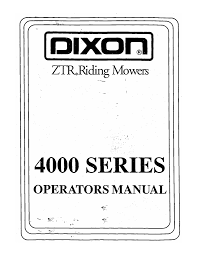 Dixon Ztr 4421 Operator S Manual Manualzz Com