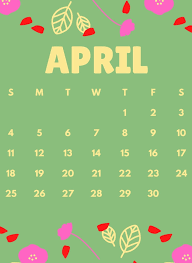 Plan your week and print free of charge. Cute April 2021 Calendar Floral Wallpaper Desk Images Free Download