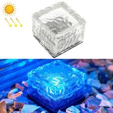 solar powered square tempered glass