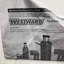 westward hydraulic bottle jack 20 ton