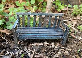 Rustic Miniature Garden Bench Diy