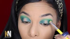 green makeup look karishna makeup