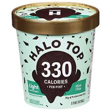 halo top mint chocolate chip ice cream