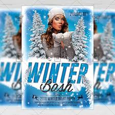 Winter Bash Seasonal A5 Flyer Template