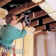 how to install a load bearing wall beam