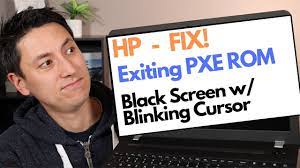 hp black screen blinking cursor