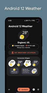 Google improves the weather widget what google has done now is to go. Android 12 Weather Widgets Apk