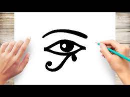 how to draw egyptian eyes you