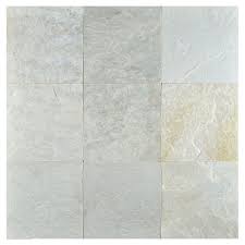 artic white natural cleft slate tile