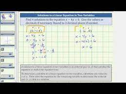 Linear Equation In Two Variables