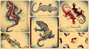 Эскизы тату саламандра: интересные рисунки для тату саламандра