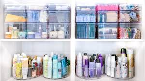 organize bathroom cabinets and vanities