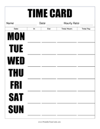 Time Card The Best Worksheets Image Collection Download And Share