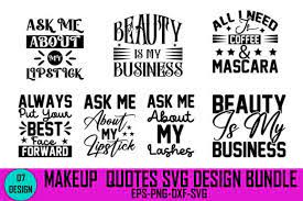 makeup es svg design bundle gráfico