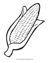 Check out more of our people coloring pages and share them wi. Ear Of Corn Coloring Page Free Printable Pdf From Primarygames