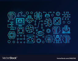 artificial intelligence vector image