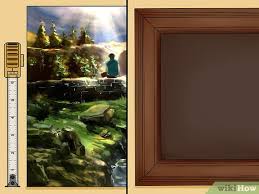 3 ways to frame an oil painting wikihow