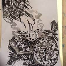 Dan millar tattoos — The reaping of azathoth #azathoth #hplovecraft...