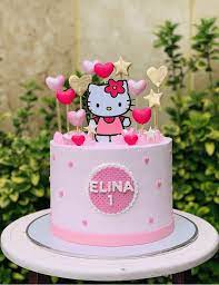 Hello Kitty Cake Design gambar png