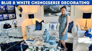 blue white chinoiserie chic glam