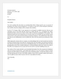 Albertson digging deeper on employee written warning letters. Warning Letter To Employees For Gossiping Writeletter2 Com