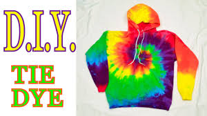 Head here to learn how to prep your item for dyeing. Diy Tie Dye Rainbow Spiral Hooded Sweatshirt Tutorial 19 Youtube