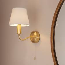 Vincent Bathroom Wall Light With Pull