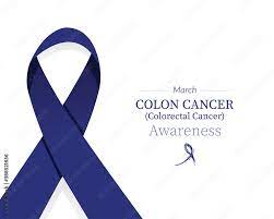 colon cancer awareness navy blue