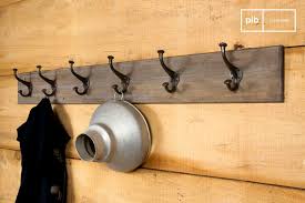 Giant Wood And Metal Coat Rack 140 Cm