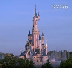 sleeping beauty castle sunrise time lapse