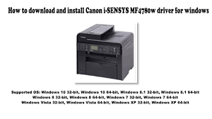 Printer & scanner mp full feature driver for windows xp, server 2000 32/64bit. Canon I Sensys Mf4780w Driver And Software Free Downloads