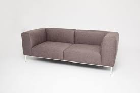 industrial modern mocha 2 seater sofa