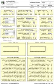 Masonry Spreadsheets