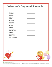 You can create this worksheet for free but you need to log in first. Free Printable Puppy S Valentine Word Scramble Mommy Connections