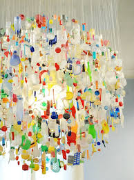 Recycled Art Crafts Plastic Chandelier