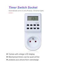 Us 4 47 25 Off Digital Small Screen Timer Switch Socket Timer Power Meter Electronic Outlet Socket Programmable Setting For Kitchen On Aliexpress