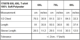 6xl 8xl T Shirt 100 Soft Polyester