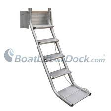 aluminum side mounted dock stair ladder