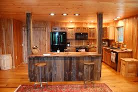 reclaimed wood rustic kitchen cabinets