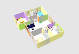 3d house plan with dwg cad file