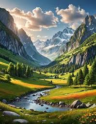 beautiful landscape background add your