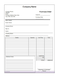 37 Free Purchase Order Templates In Word Excel